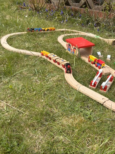 Holzeisenbahn konvolut mit - holzeisenbahn,