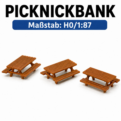 3x picknicktische - 3x,