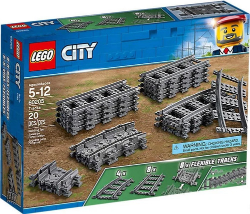 Lego city 60205 schienen set - city,