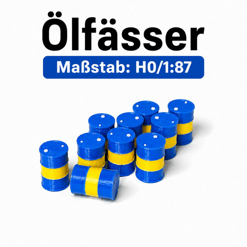 15x ölfässer - h0,