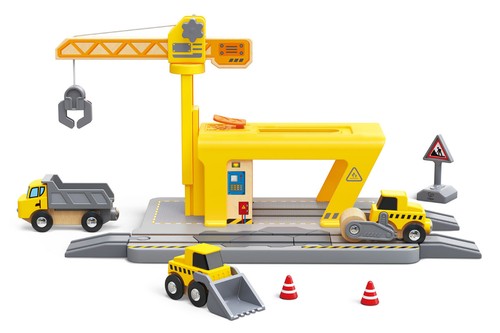 Hape eisenbahn kran - hape, gelb
