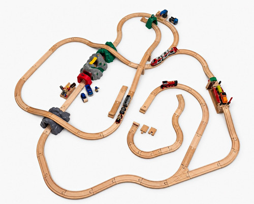 Brio holzeisenbahn set mit - brio, holzeisenbahn-set