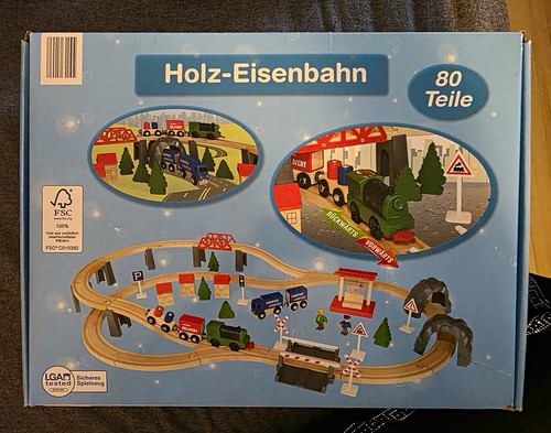 Holz eisenbahn set - 80, teile
